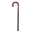 Bastón de haya curvo con empuñadura concha 44