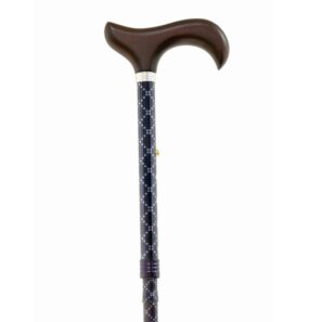 Bastón plegable con puno de madera
