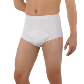 Ropa interior de hombre absorbente reutilizable